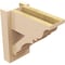 Ekena Millwork 6-in W x 12-in D x 12-in H Balboa Trad Rough Cedar Woodgrain TimberThane Outlooker, Primed Tan OUTUR060X12X12BOA04RCPR - alternate 3
